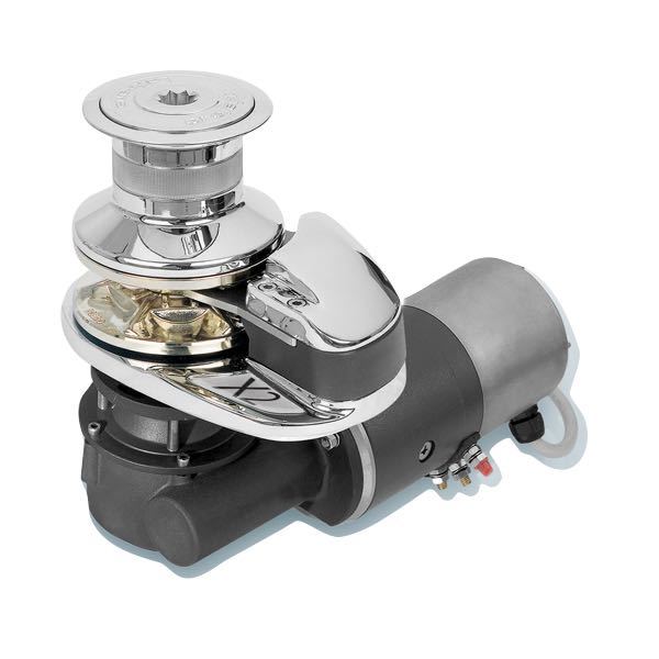 Lofrans Ankerspil X2 alu 12V 1000W høj 10mm kæde ISO4565