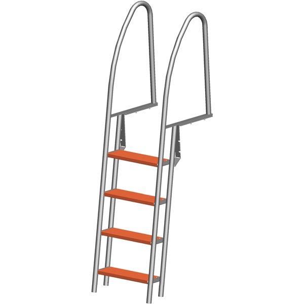 Brostige 4 trin RF 304 længde 190cm bredde 49cm