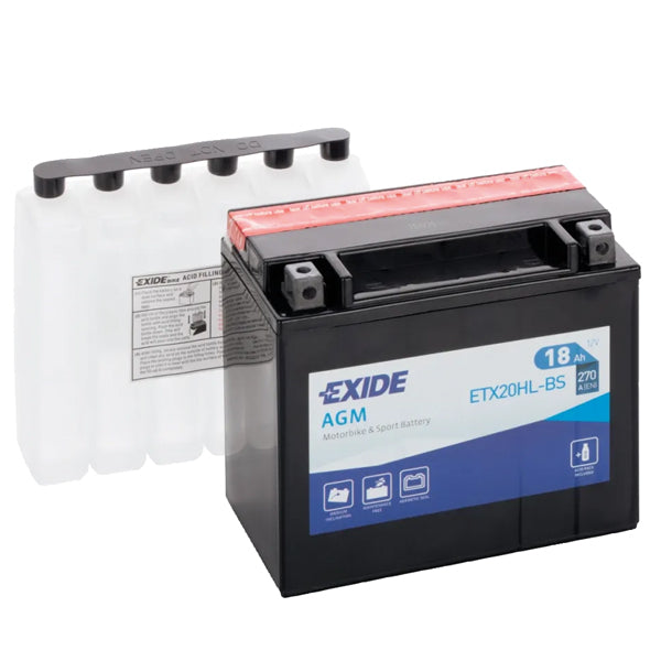 Exide 12V AGM batteri ETX20HL-BS