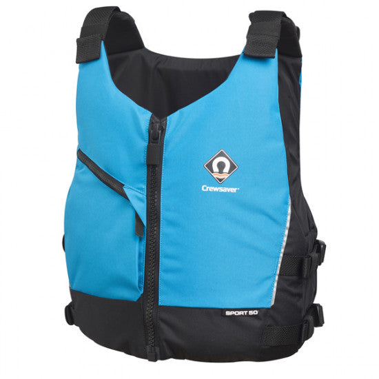 Crewsaver Sport 50N flydevest, Blå M/L brystmål 99-111cm