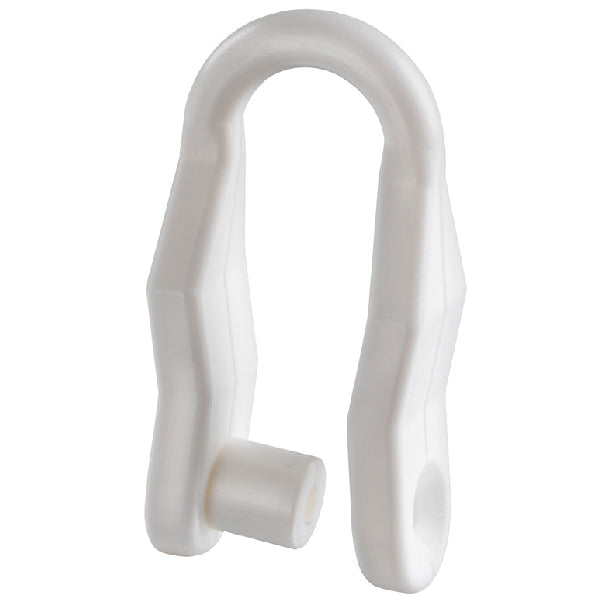 Sjækel hvid nylon Ø8mm, til skrue