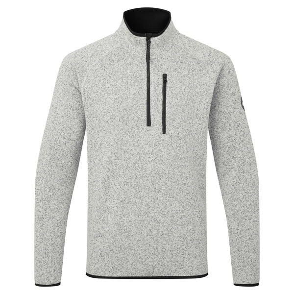 Gill 1500 1/4 lynlås Fleece jakke, Grå str. L