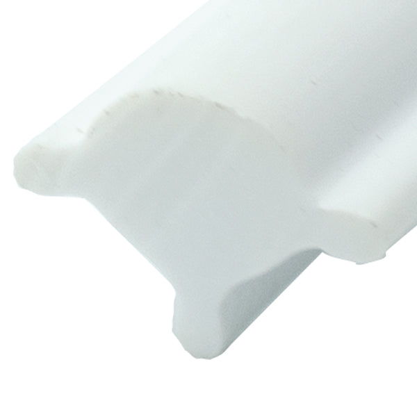 Låseliste hvid 9.5mm rulle 50m