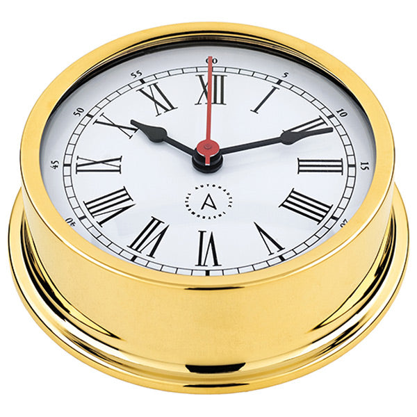 Autonautic pacific 120 skibsur romertal Ø120/110 mm forgyldt messing