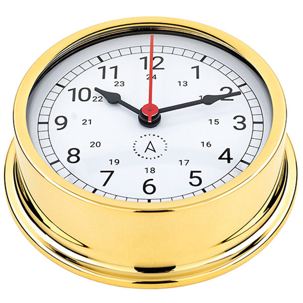 Autonautic pacific 120 skibsur Ø120/110 mm forgyldt messing