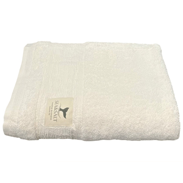 MB SEA &SALT Badehåndklæder Frotté - Ecru 180 x 100 cm